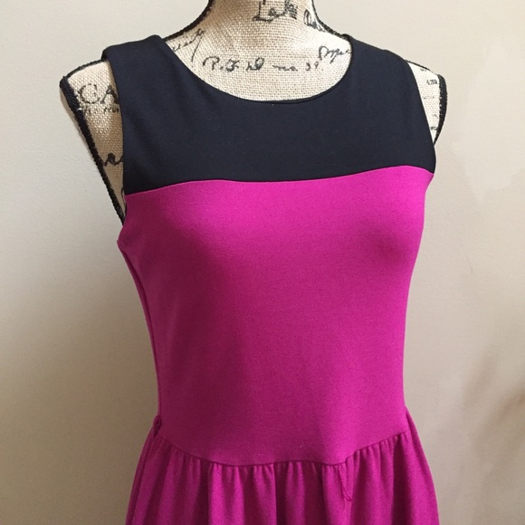 Madison Fit and Flare Color Block Dress - Picture 4 of 4